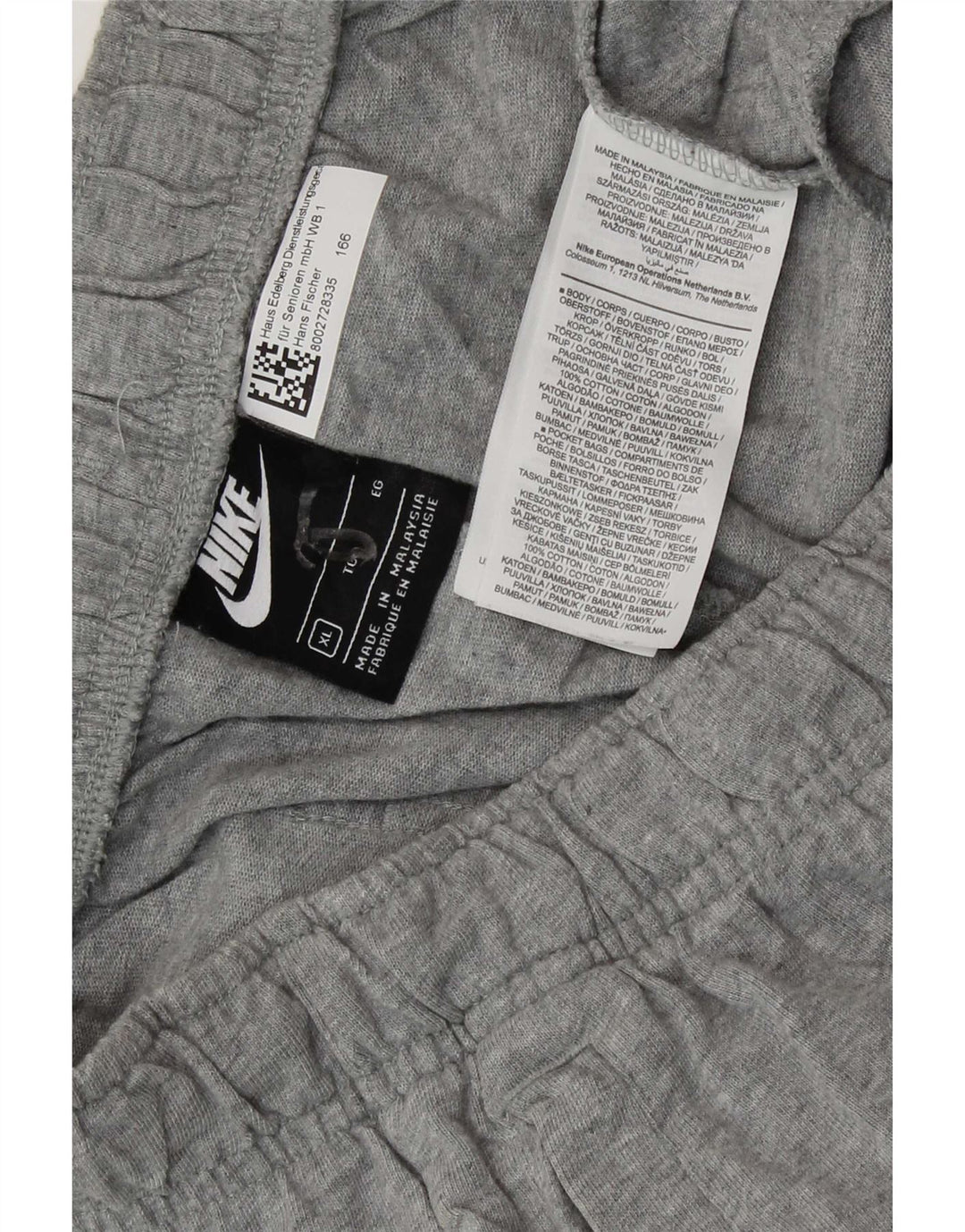 Nike Short de sport pour homme XL en coton gris