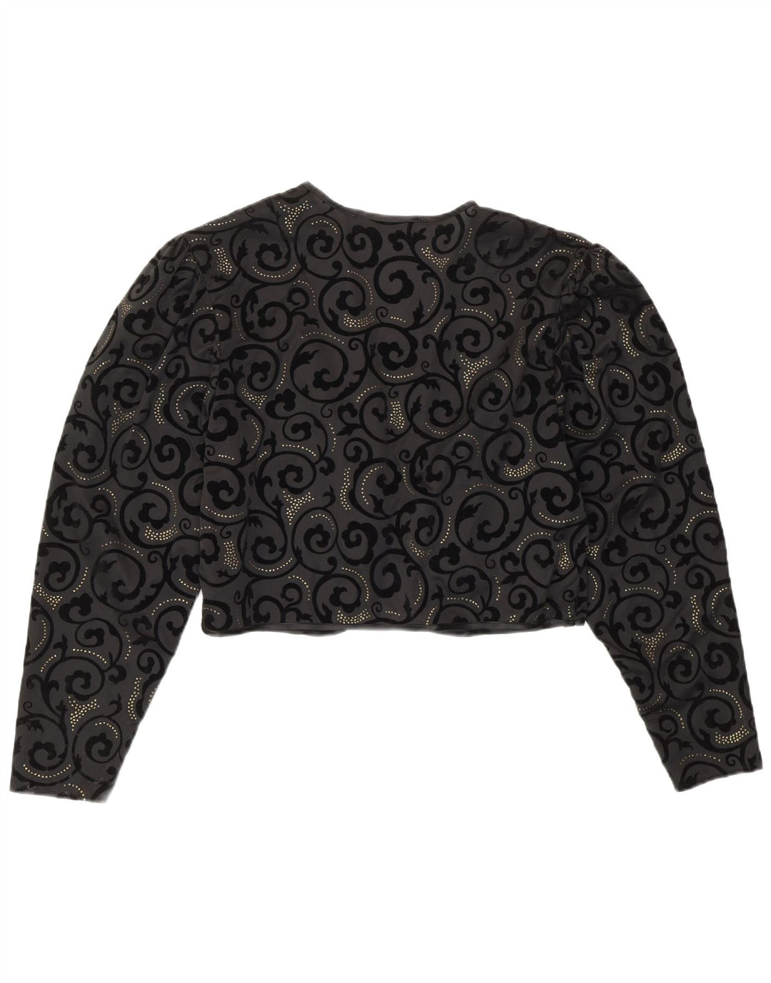 Brigitte Both Boléro Femme EU 42 Grand Noir Paisley Polyester