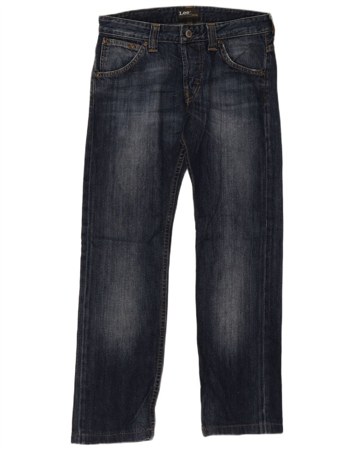 Lee Femme Powell Jean Droit W30 L28 Bleu Marine Coton
