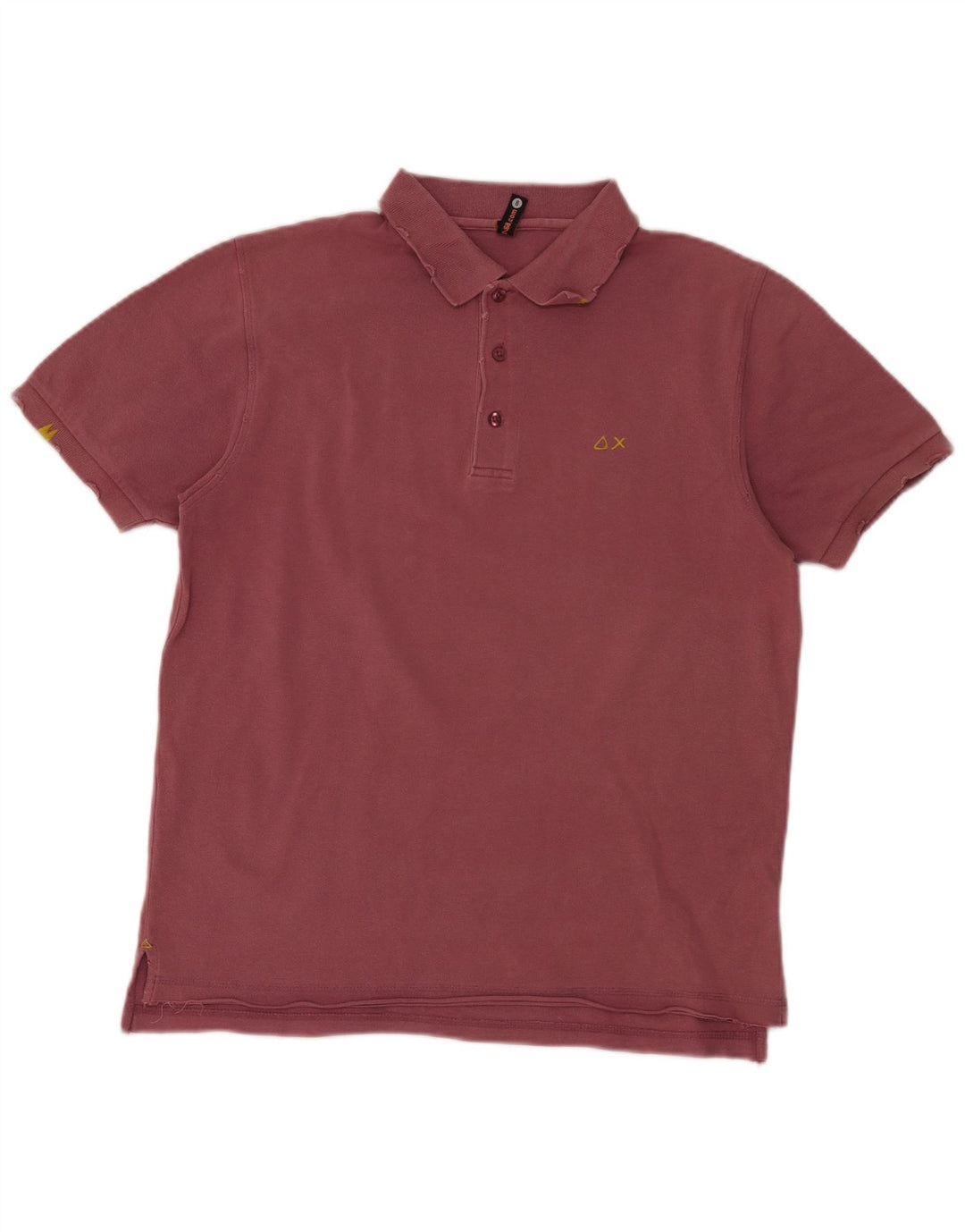 Sun68 Polo Homme Petit Coton Bordeaux