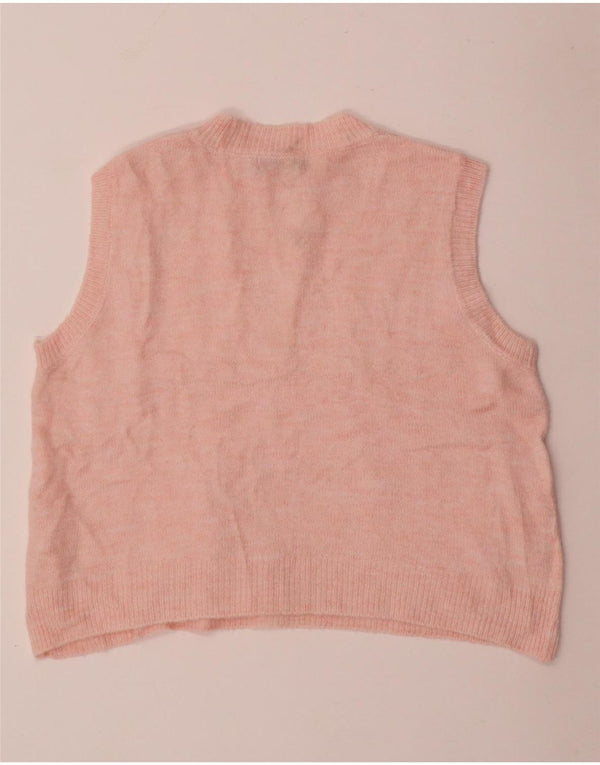 Oasis Womens Crop Vest Débardeur UK 16 Grand Acrylique Rose