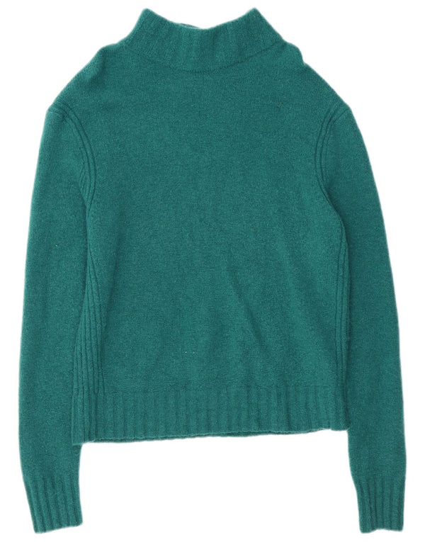 J. Crew Pull col roulé pour femme UK 16 Large Vert Nylon