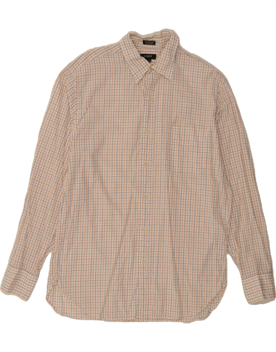 J. CREW Mens Shirt Size 15 1/2 Medium Multicoloured Check Cotton Vintage J. Crew and Second-Hand J. Crew from Messina Hembry 