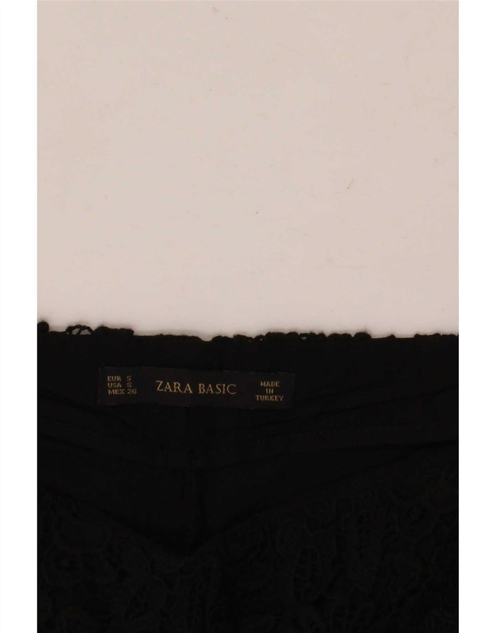 Zara Short décontracté pour femme Petit W26 Noir Floral