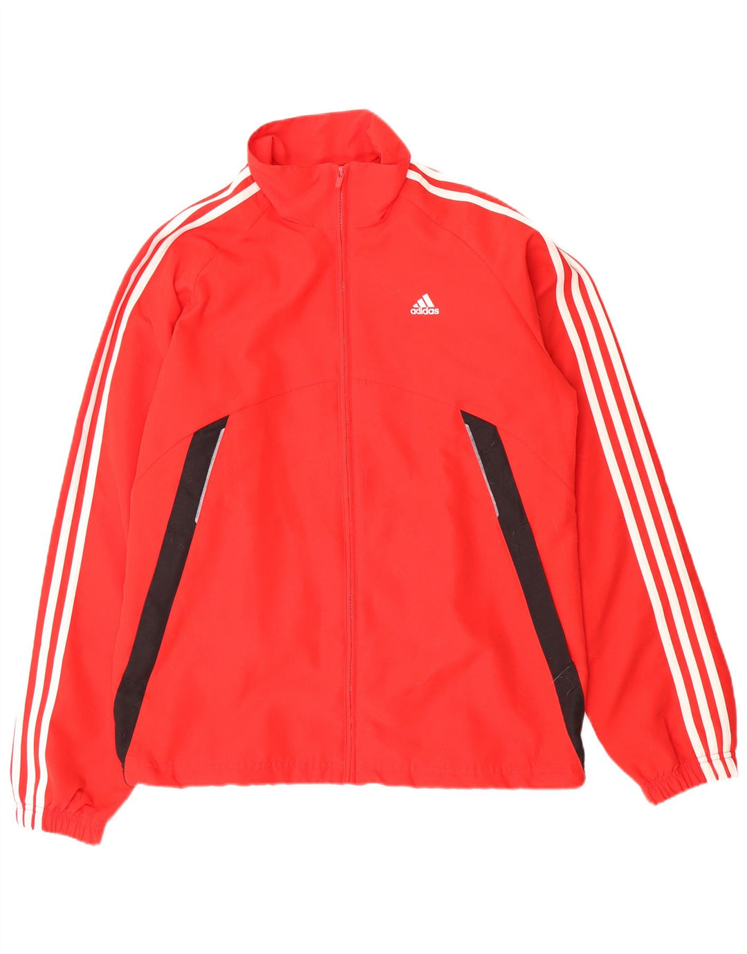 ADIDAS Veste de survêtement pour homme UK 38/40 Polyester color block rouge moyen