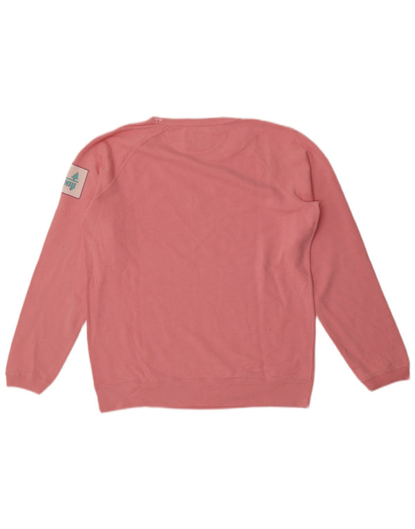 Best Company Sweat-shirt surdimensionné graphique pour femme UK 10 Petit Rose