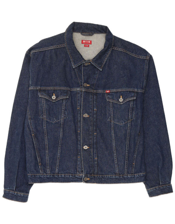 Mustang Veste en Jean Homme UK 42 XL Bleu Marine Coton