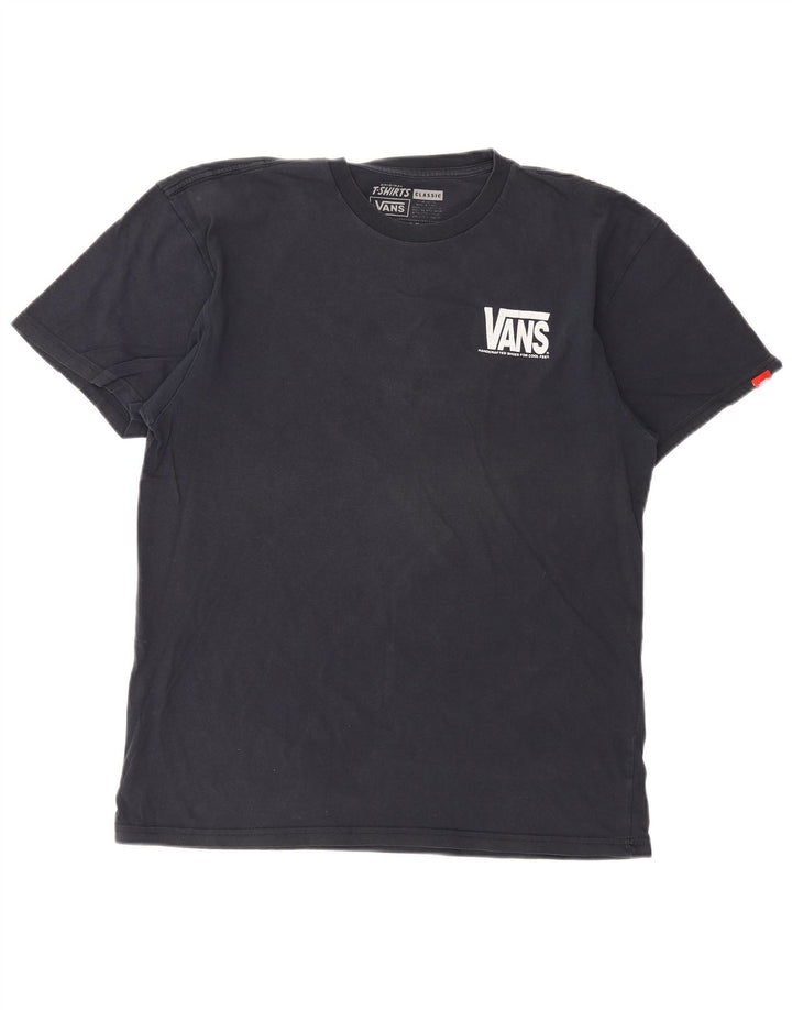 Vans T-shirt graphique pour hommes, grand, bleu marine, coton