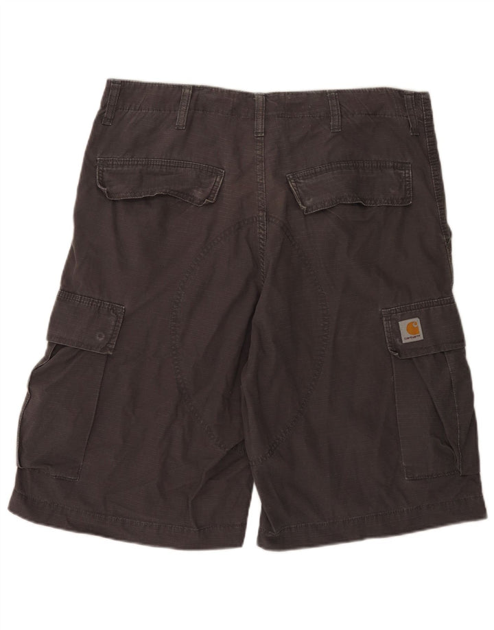 Carhartt Short Cargo Homme W33 Coton Gris Moyen