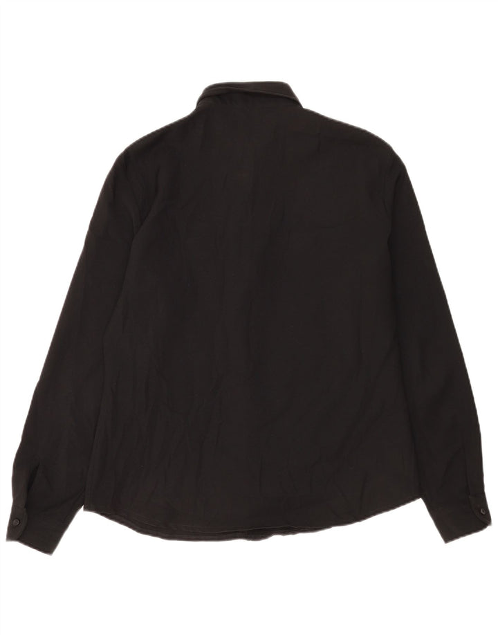 Benetton Chemise Femme UK 14 Large Noir