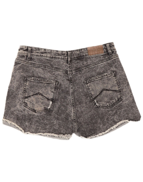 Carrera Pantalon chaud en denim délavé à l'acide pour femme IT 46 Large W31 Coton gris