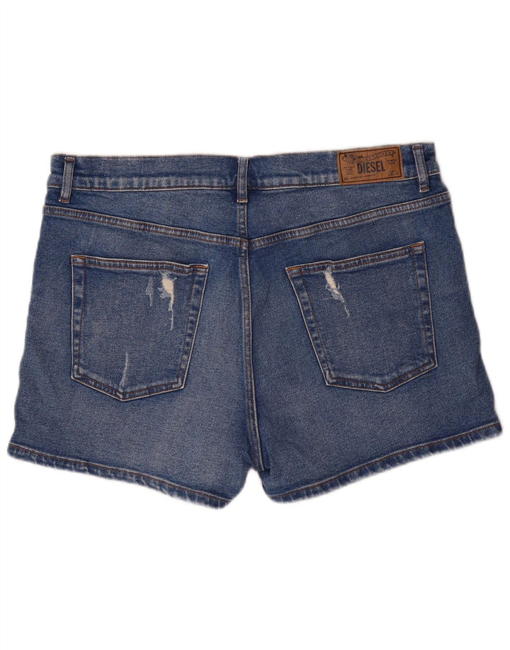 DIESEL Short en jean vieilli W31 en coton bleu moyen pour femme