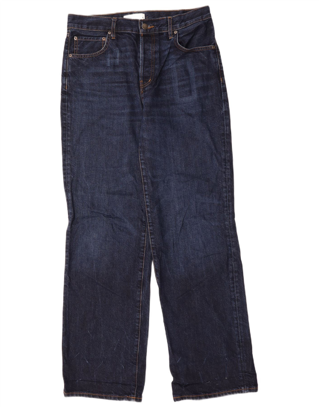 Zara Jean droit femme EU 40 Medium W30 L33 bleu coton