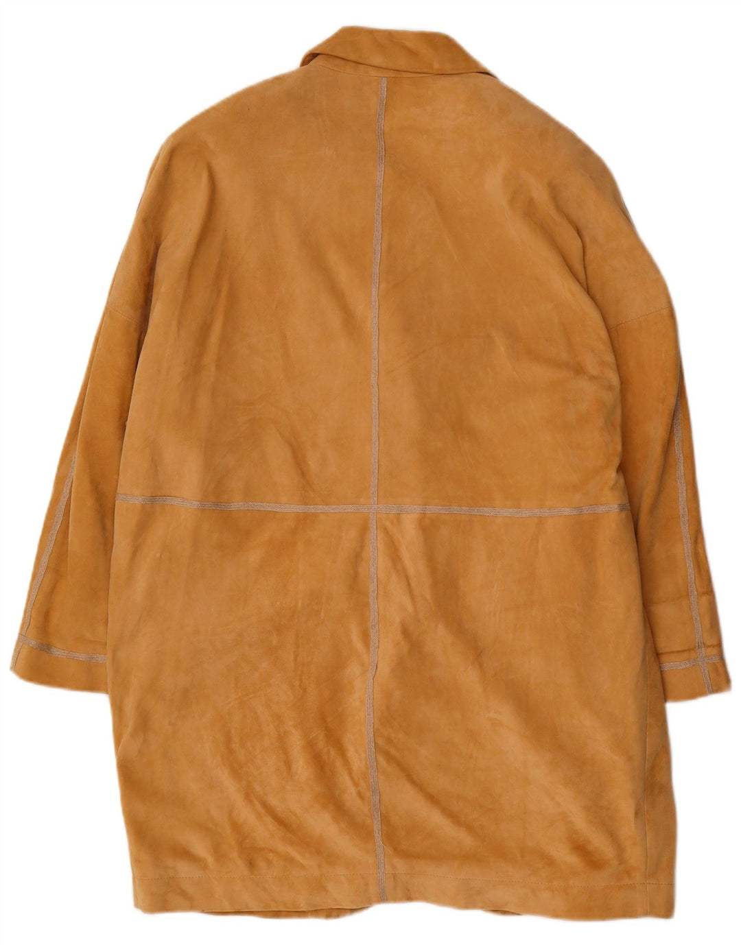 KEMPER Manteau surdimensionné en daim pour femme EU 40 Cuir marron moyen