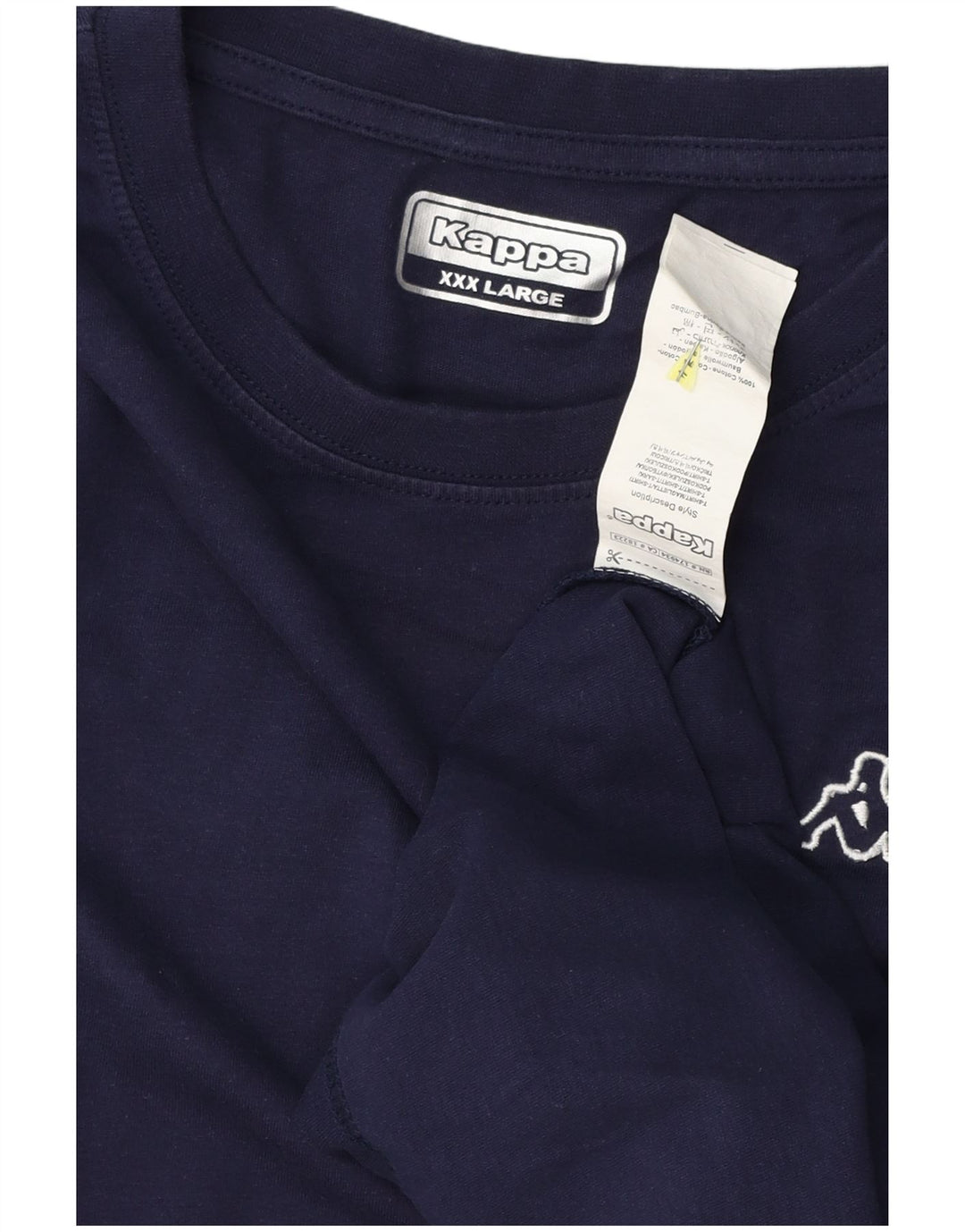 Kappa T-Shirt Homme Top 3XL Bleu Marine Coton