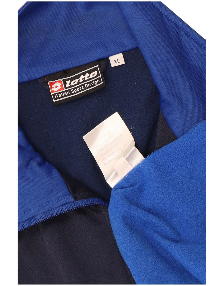 Lotto Veste de survêtement pour homme XL Bleu Colorblock Polyester