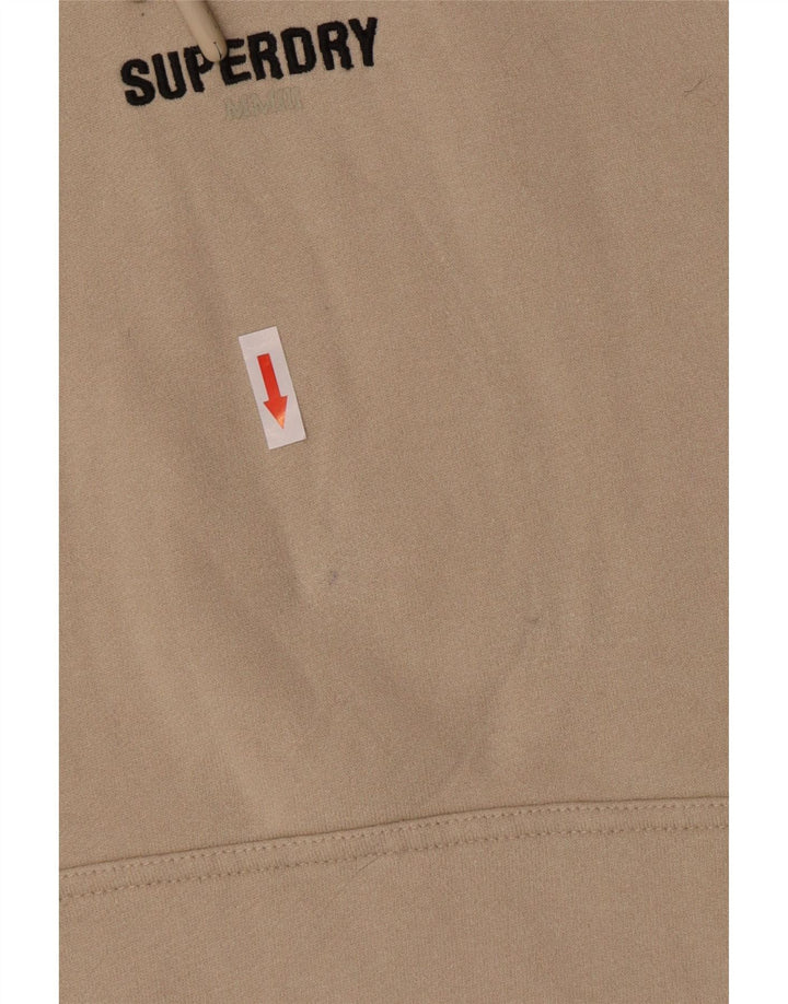 Superdry Pull à capuche en coton beige moyen pour homme