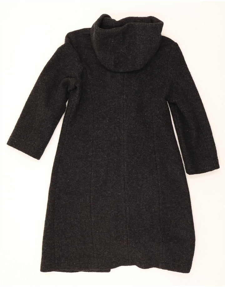 ONYX Womens Hooded Overcoat UK 10 Small Grey Wool Vintage Onyx and Second-Hand Onyx from Messina Hembry 