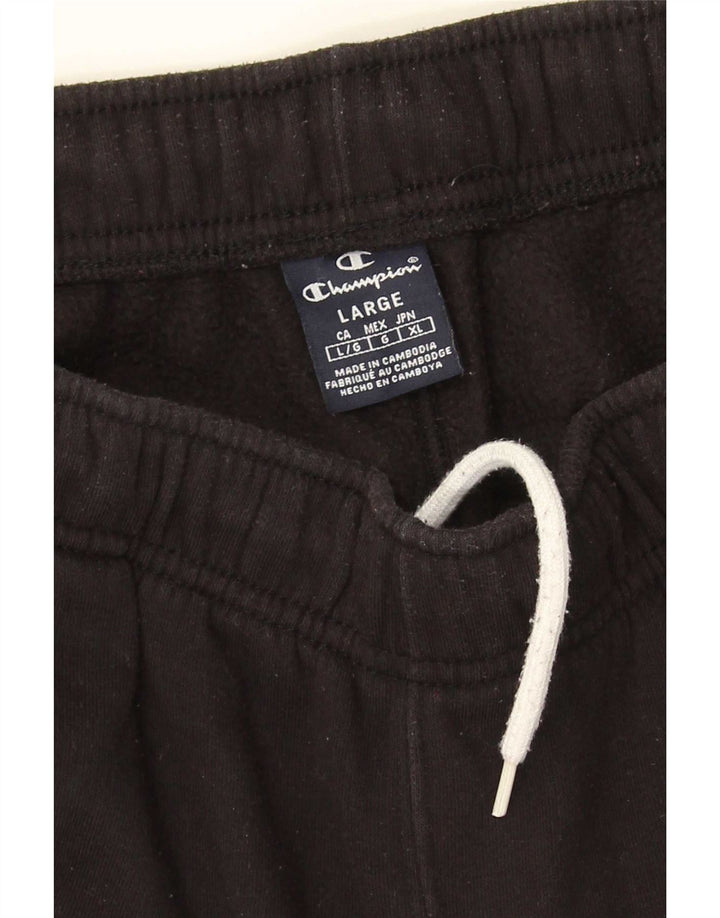 Champion Pantalon de survêtement pour homme Noir Taille L