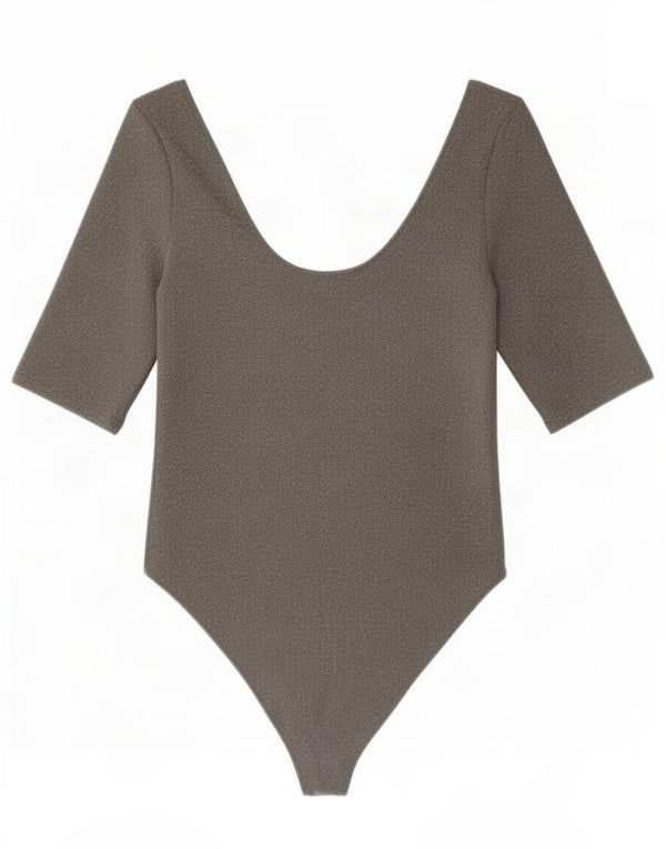 Zara Body Femme UK 14 Large Gris Élasthanne