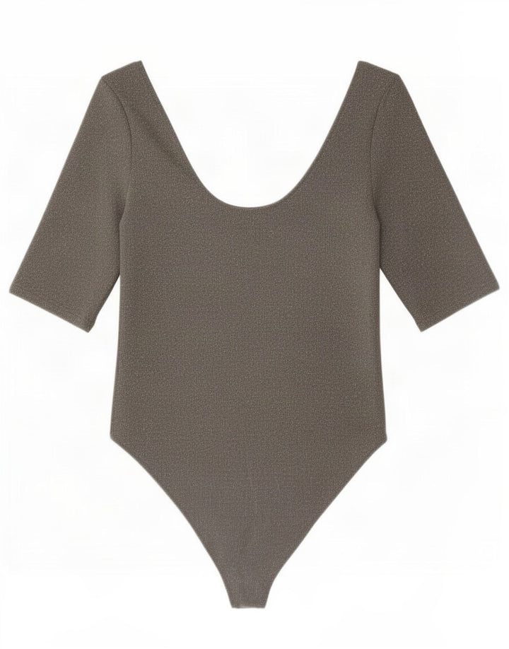Zara Body Femme UK 14 Large Gris Élasthanne