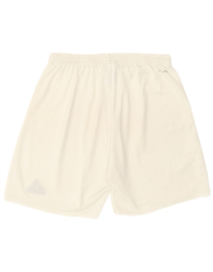 Adidas Short de sport Climalite Homme Blanc Moyen Polyester