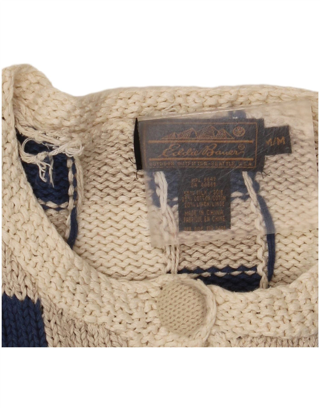 Eddie Bauer Cardigan court pour femme UK 14 en soie à carreaux gris moyen