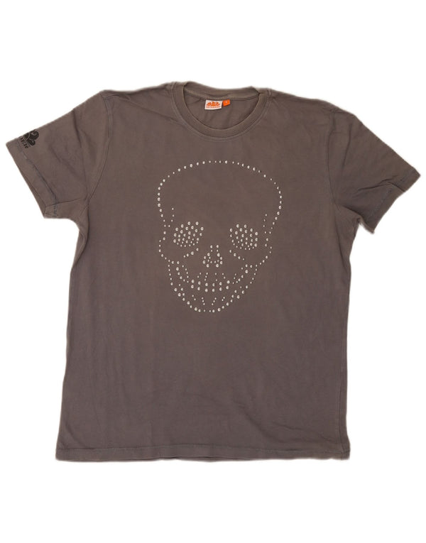 Sundek T-shirt graphique pour homme en coton gris petit