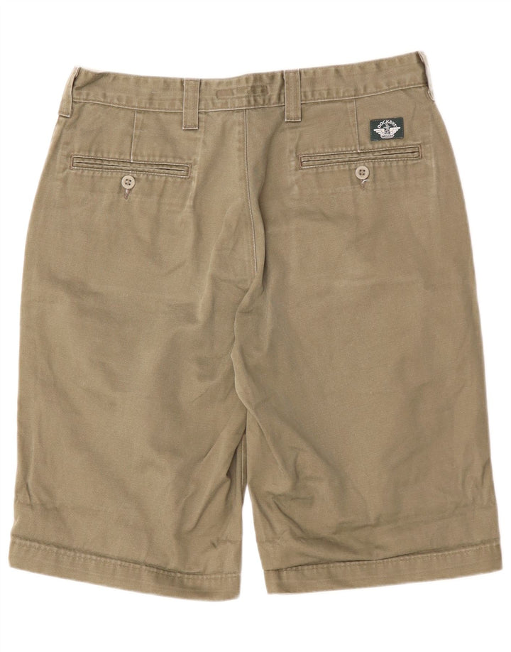 DOCKERS Short Chino Khakis W31 Homme Kaki Moyen Coton