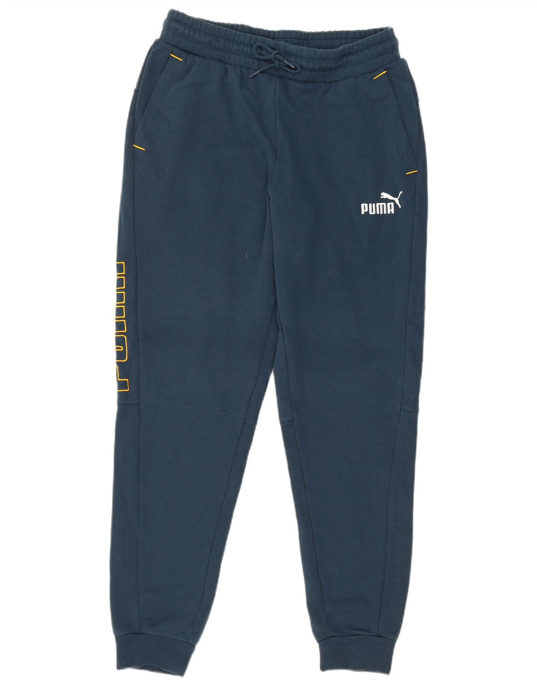 Puma Pantalon de Survêtement Graphique Joggers Homme Bleu Marine Moyen Coton