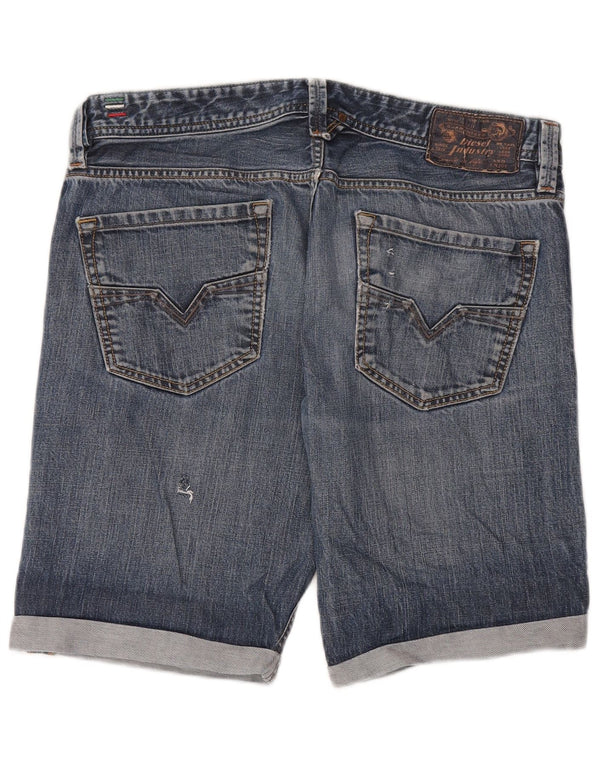 Diesel Short en jean W34 pour homme en coton bleu moyen