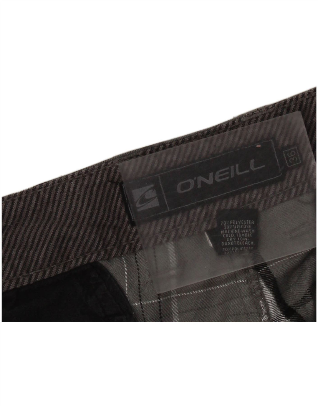 O'Neill Short Chino Homme W36 Grand Gris Plaid Polyester