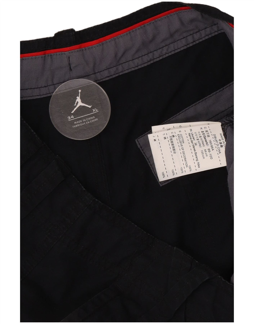 Jordan Bermuda Homme XL W34 Noir Coton