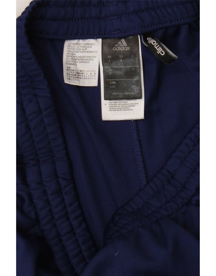 Adidas Pantalon de survêtement Climalite pour homme Large Bleu marine Polyester