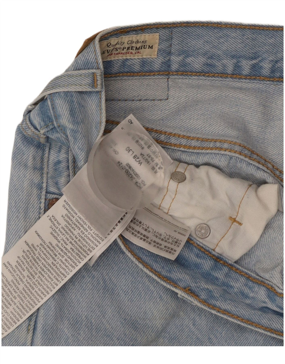 Levi's Jean Droit 501 Homme Bleu W28 L30 Coton