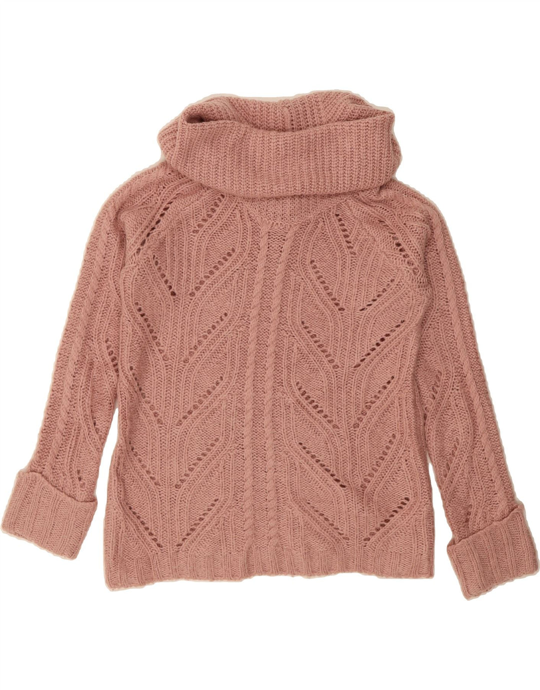 OASIS Womens Roll Neck Jumper Sweater UK 10 Small Pink Polyacrylic Vintage Oasis and Second-Hand Oasis from Messina Hembry 