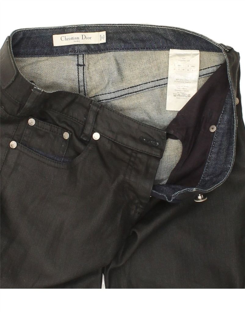 CHRISTIAN DIOR Womens Low Waist Slim Jeans UK 8 Small W30 L30 Navy Blue Vintage Christian Dior and Second-Hand Christian Dior from Messina Hembry 