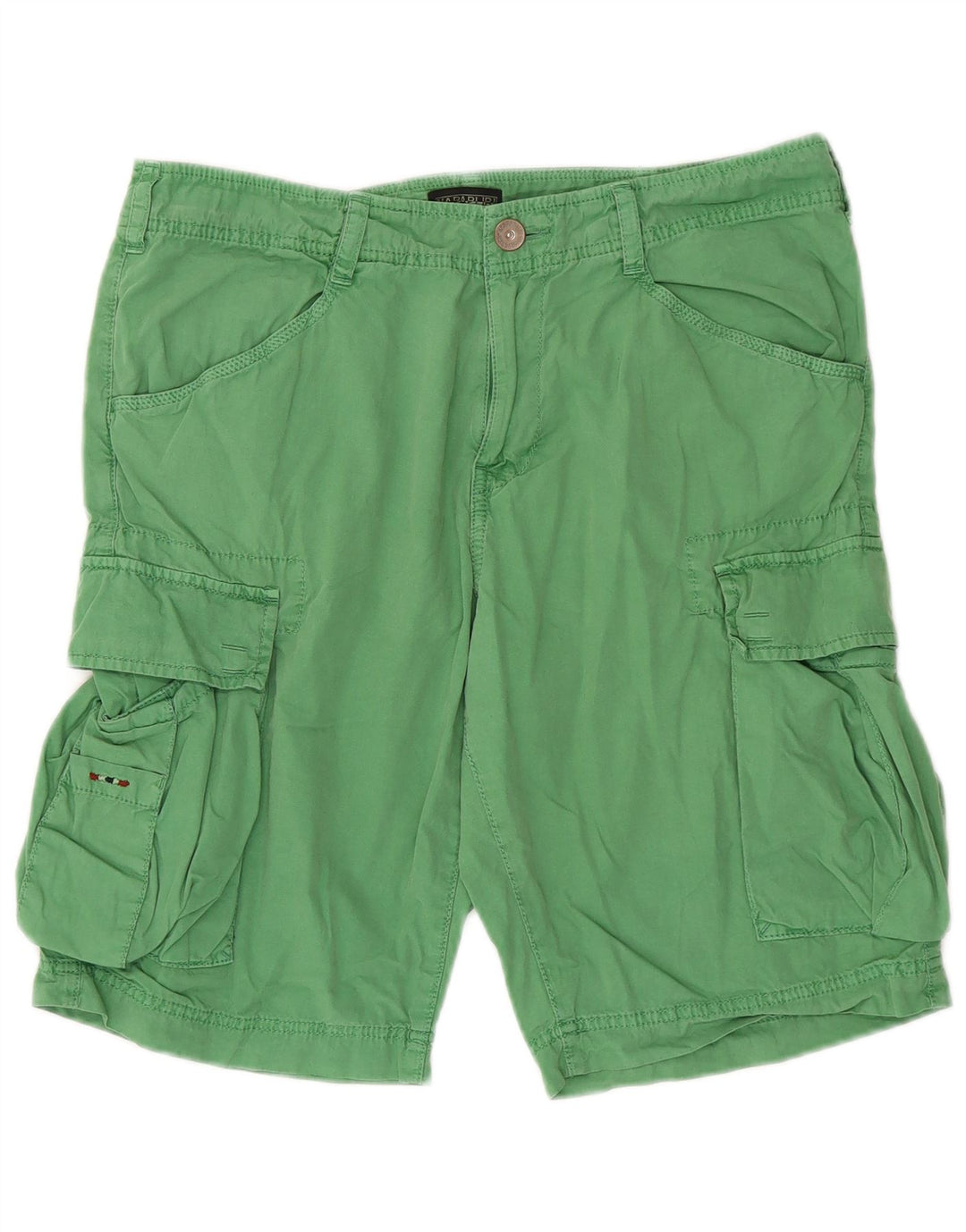 Napapijri Short Cargo W33 Homme Vert Moyen Coton