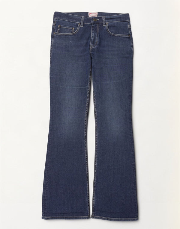 Jeans Bootcut Femme Mustang W32 L32 Bleu Marine Coton