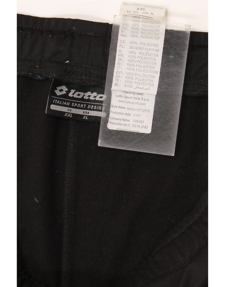 Lotto Pantalon de Survêtement Homme Joggers XL Noir Polyester