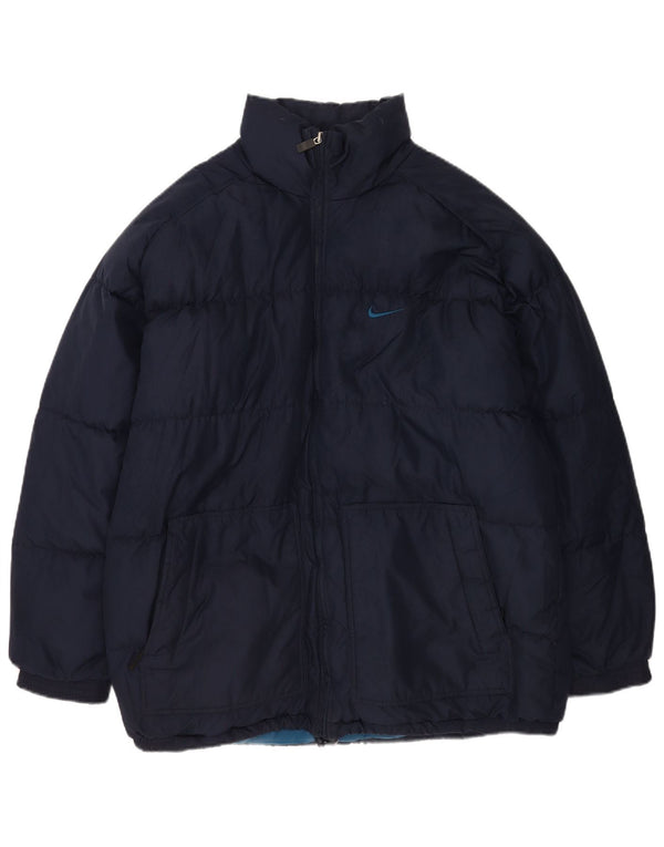 Nike Veste matelassée pour homme UK 42/44 Large Bleu marine Polyester