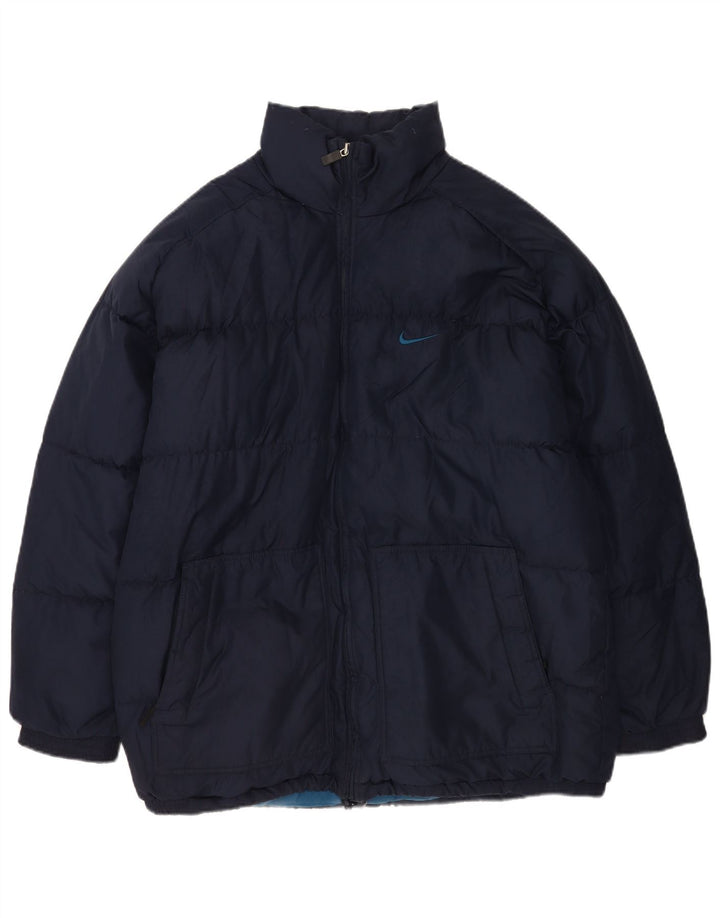 Nike Veste matelassée pour homme UK 42/44 Large Bleu marine Polyester