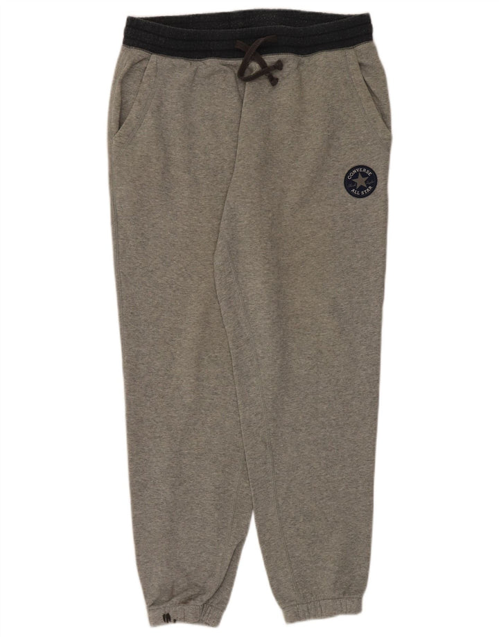 Converse Pantalon de survêtement pour homme en coton gris Taille L