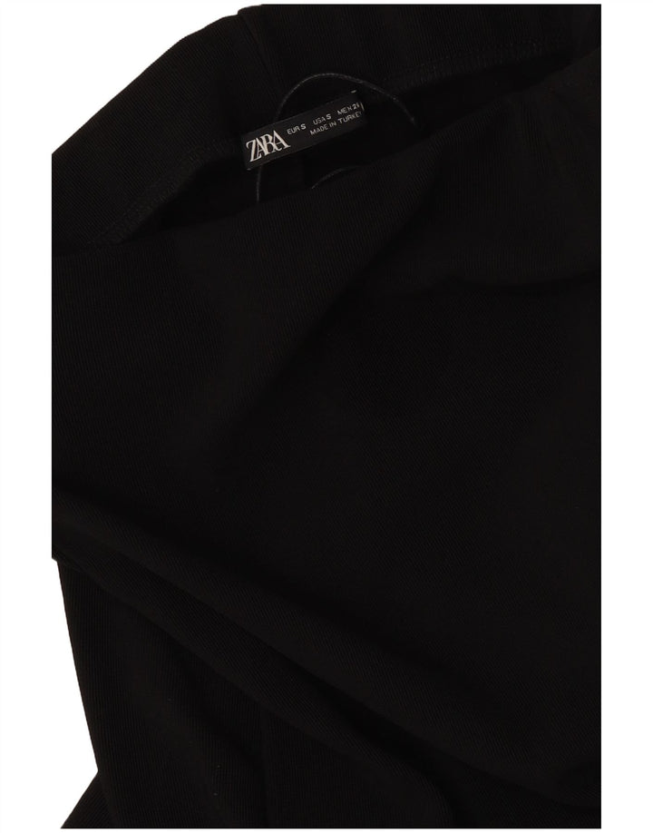 Zara Femme Jupe Midi Petit W26 Noir