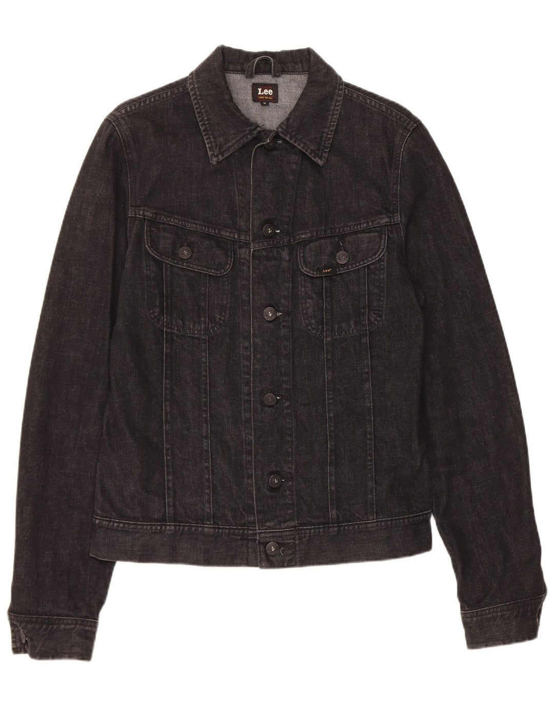 Lee Veste en jean pour homme UK 38 Coton noir moyen