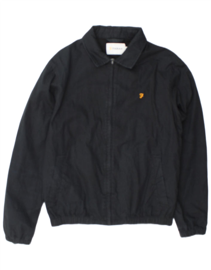 Farah Veste Bomber Homme UK 36 Petit Coton Noir