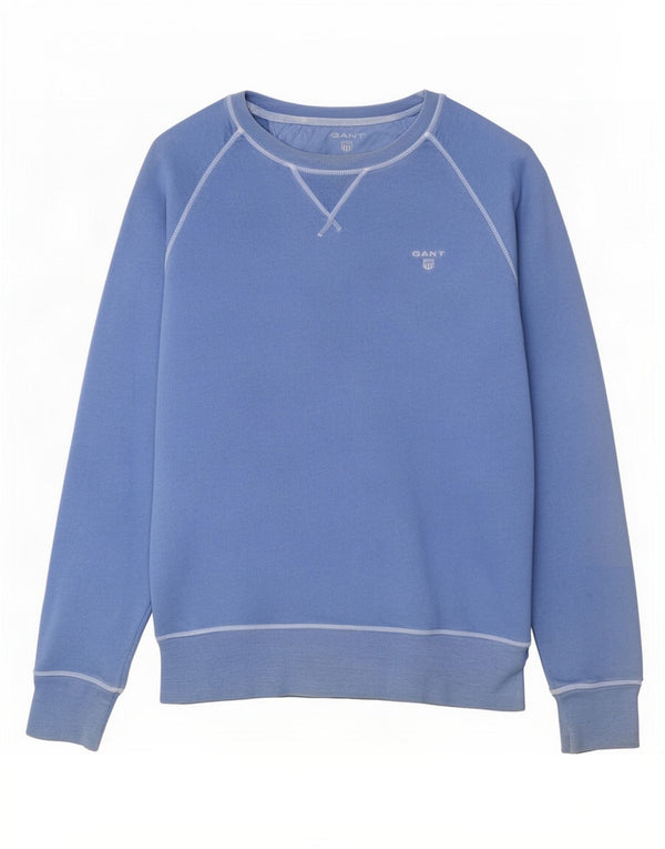 Gant Sweatshirt Jumper Small Bleu Coton Homme