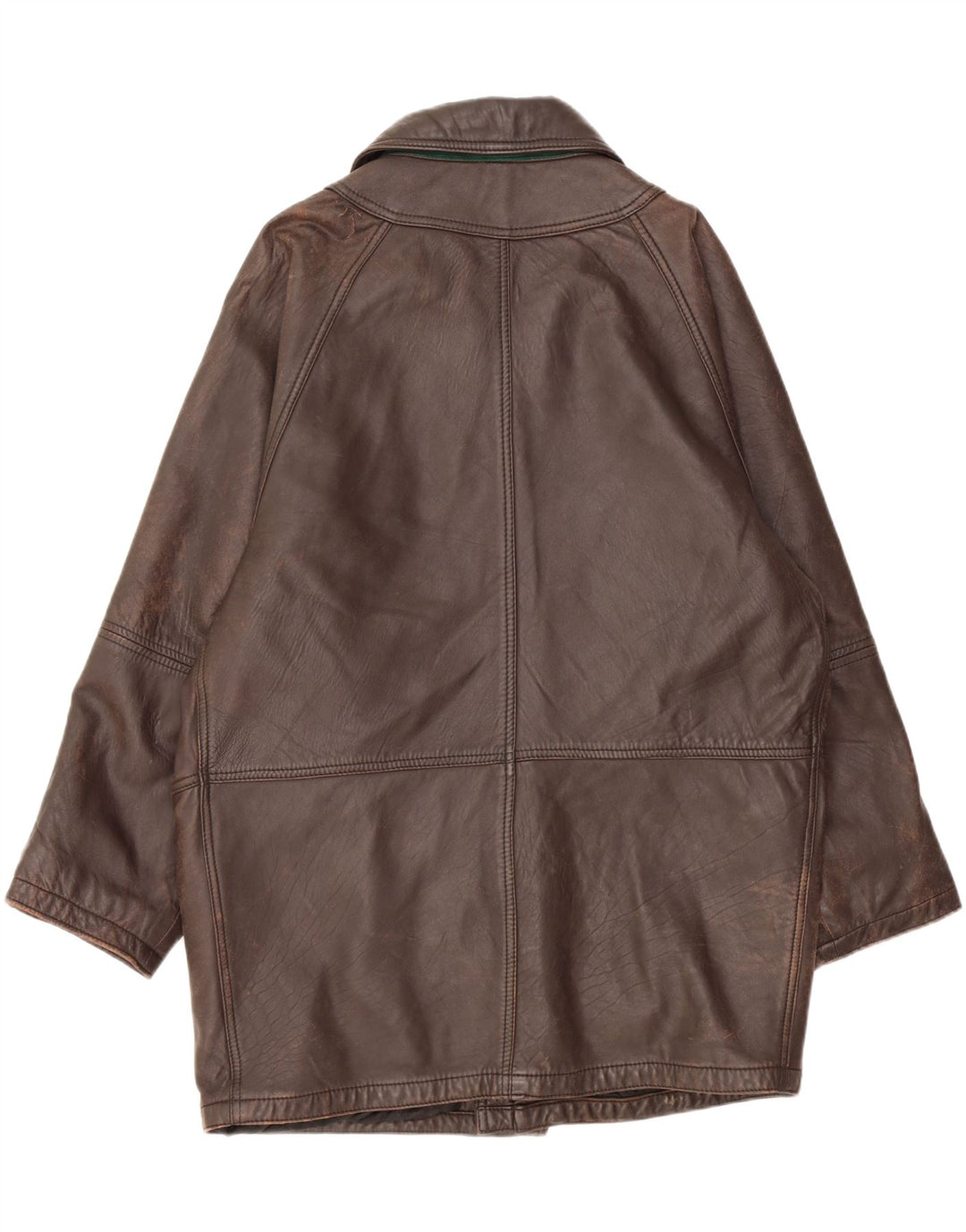 MARCOS Manteau en Cuir Homme IT 50 Grand Cuir Marron