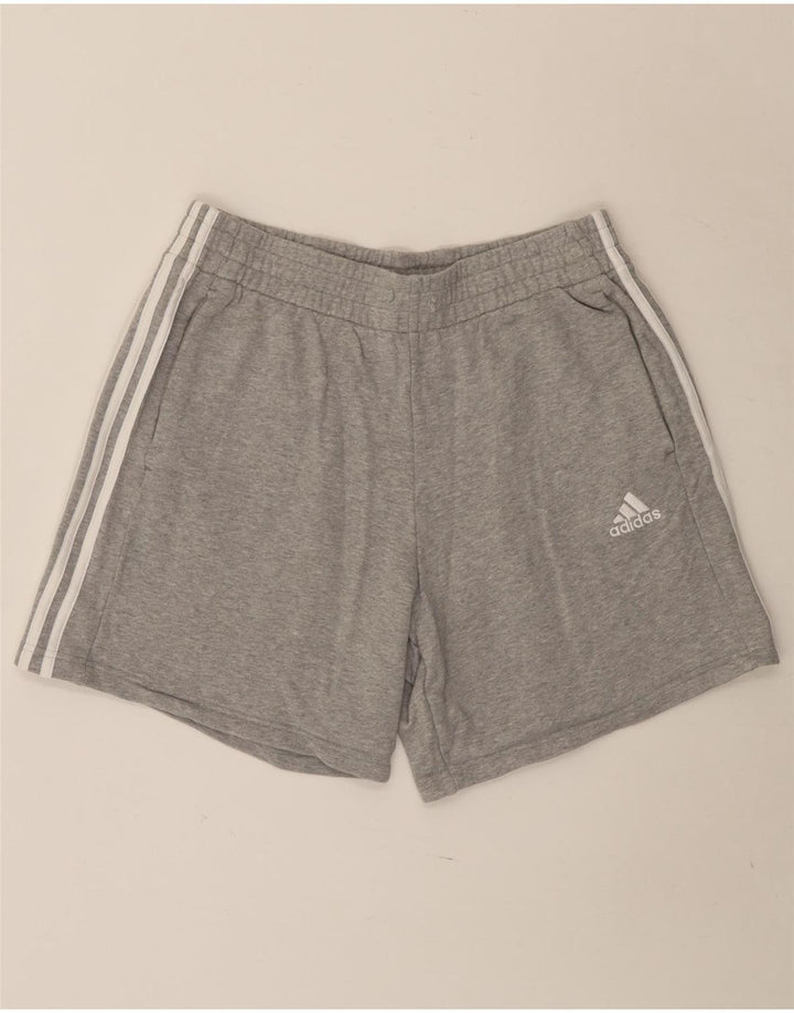 Adidas Short de sport pour homme Grand coton moucheté gris