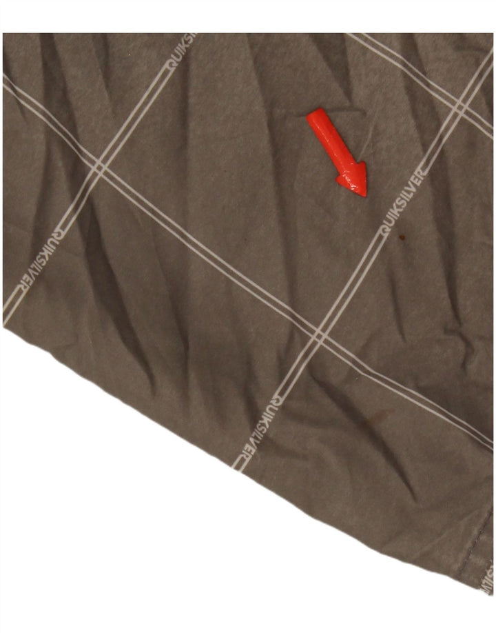 Quiksilver Short Chino Homme W34 Large Gris Carreaux Polyester